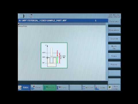 SINUMERIK 808D Tutorial Turning Part 10 - Intro program editor