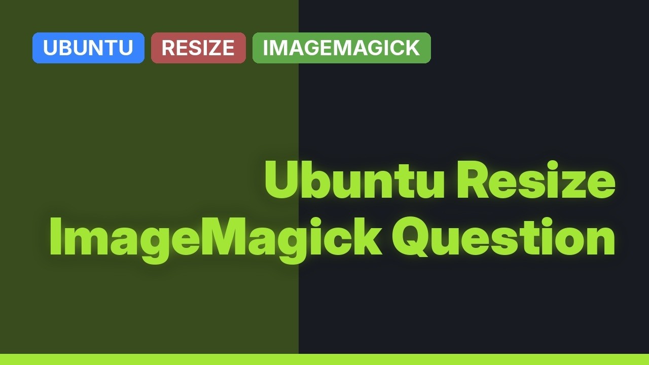 Ubuntu: Resizing with imagemagick error message - YouTube