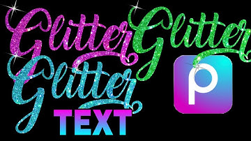 Easy Glitter Text Using Picsart! ❤