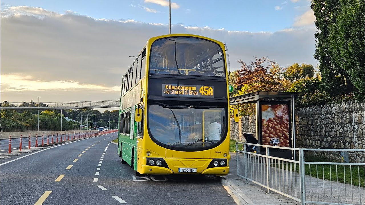 Go-Ahead Ireland | Volvo B9TL Wright Eclipse Gemini 2 | 11908 - 132-D-8914 | 45A to Kilmacanogue