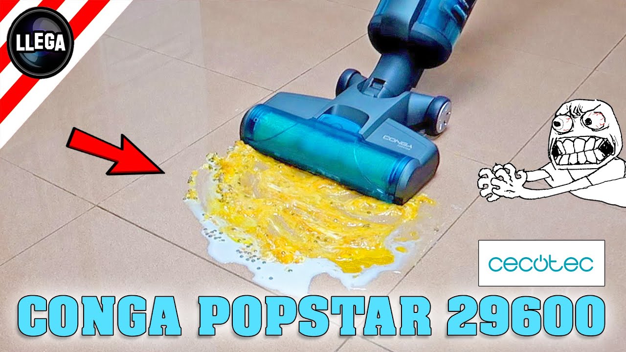 TEST EXTREMO CECOTEC CONGA POPSTAR 29600 - Fregona eléctrica - Robot  aspirador - YouTube