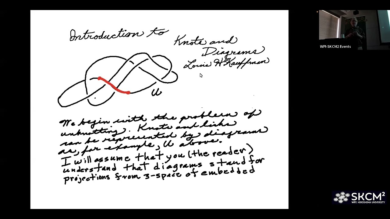 Prof. Louis H. Kauffman (U of Illinois Chicago) - Introduction to Knots and Unknots, How to Unknot..