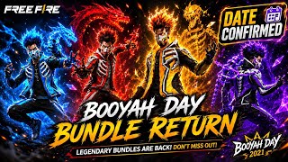 Booyah Day Bundle Return 2026 | 🥰😱 Free Fire Booyah Day Bundle Return |🔥Ff Next Evo Bundle Return