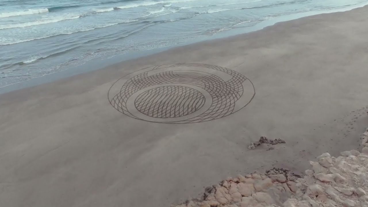 Outlands - the embrace of the unknown, encased within sand with the Essences Sand Art project.
