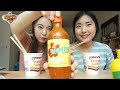 2 coreanas probando maruchan con salsa valentina y jugo de limon│coreanita