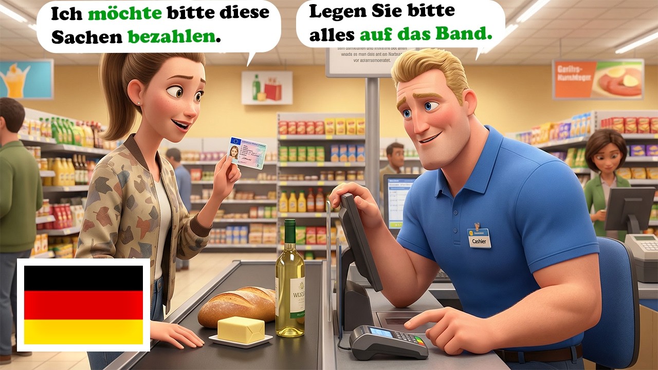 Немецкие диалоги A1–A2 для начинающих | Простые повседневные разговоры