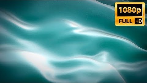 Cyan Flag Wave Loop waving in wind. Color Aquamarine Flag 1080p Full HD 1920X1080. Aquamarine flag