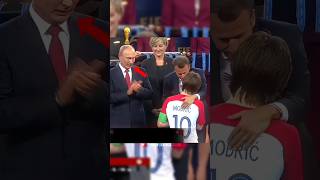 LUKA MODRIC 🇭🇷 first time meets PUTIN 🇷🇺 #putin #modric #fifaworldcup #geopolitics viral #shorts
