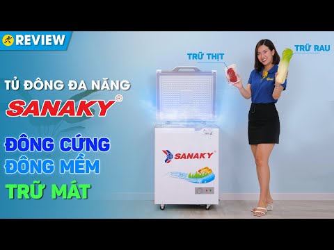 Tủ đông Sanaky 100 lít: 3 chế độ dùng, dàn lạnh bằng đồng nguyên chất (VH-1599HYK) • Điện máy Xanh