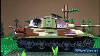 Lego WW2-Tiger II vs IS-2 - stop motion