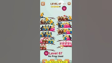 Bird Sort 2 #color #puzzle #level 67 #birdsort #colour #gaming #viral #trending #shorts #solution