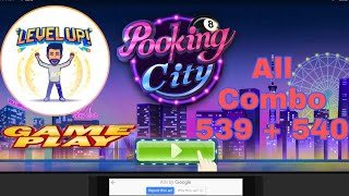Pooking City Billiard City Level 539 -540 All combo Gameplay Android screenshot 2