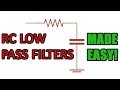 Passive RC low pass filter tutorial!