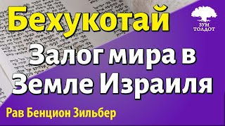 Залог мира в Земле Израиля. Рав Бенцион Зильбер