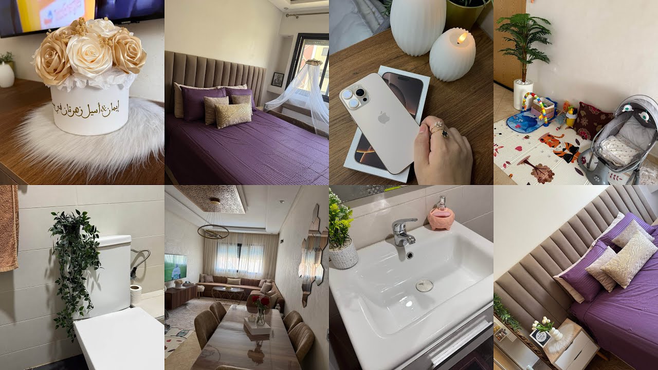 و أخيرا هدية زوجي لي🥰 حكيت الحمام🚽غيرت فراش غرفة النوم🛌ديكورات جديدة للمنزل🏠تنظيف و تعطير🌸