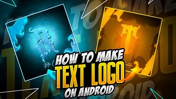 🔥How To Make Text Logo On Android | Create Text logo on Photoshop Android
