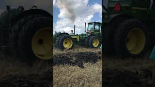 Triple 830 John Deere Pulling a 16 Bottom Plow at WMSTR 2024