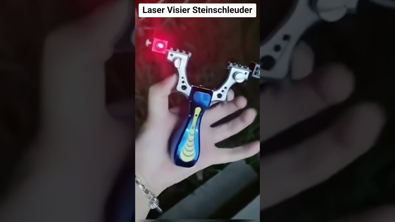 Profi Steinschleuder mit Laservisier Jagdschleuder