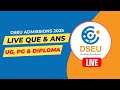 DSEU Admissions 2025: Correction Window LIVE Q&amp;A | Solve Your Doubts Now!