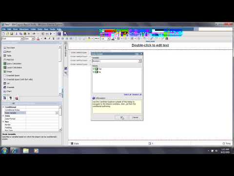 Style Variables in Cognos and Highlighting