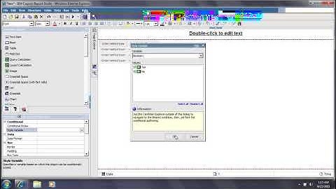 Style Variables in Cognos and Highlighting