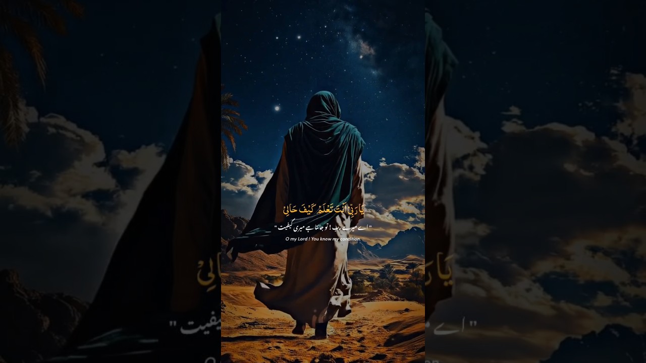 O my lord! You know  condition 