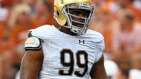 Jerry Tillery (Notre Dame DL) vs Texas 2016