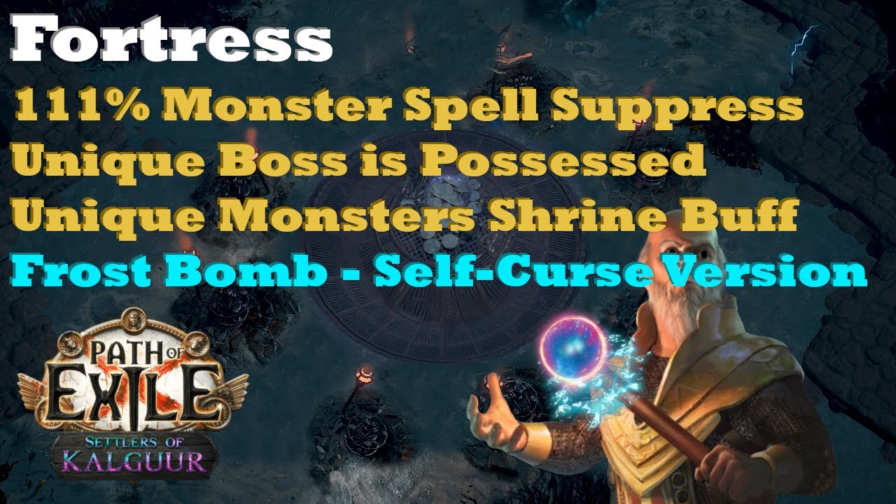 Frost Bomb of Instability Hierophant - Annihilating Light/Soul Mantle - Fortress Map Build Showcase