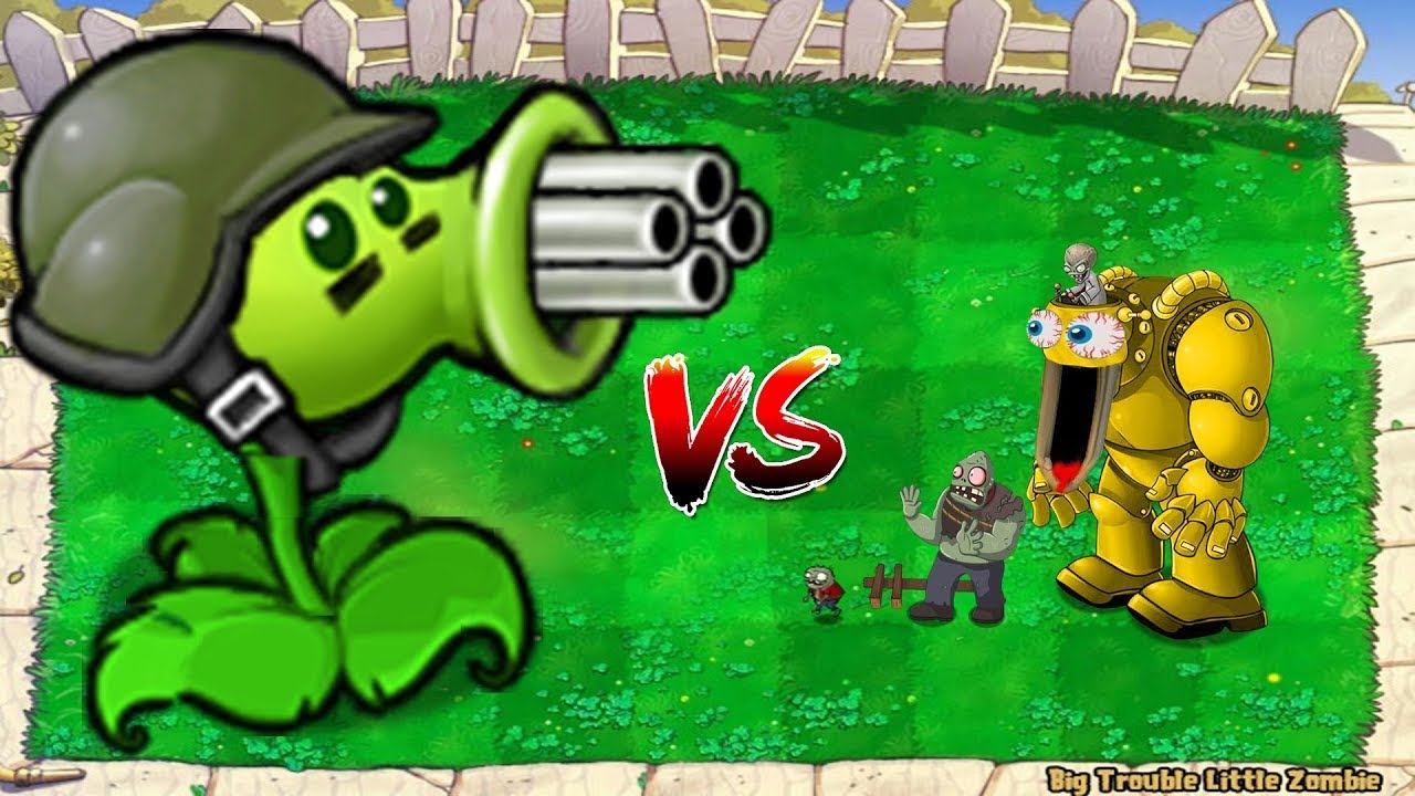999 GATLING PEA VS 99 giga gargantuar Attack dr zomboss Plants vs ...