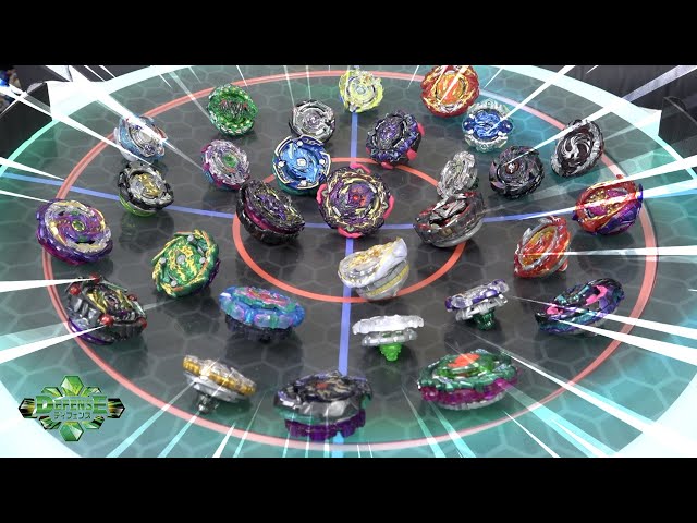 ALL DEFENSE TYPE BEYBLADES Season 1-7 Epic Battle in ANIME STADIUM! | Beyblade Burst class=