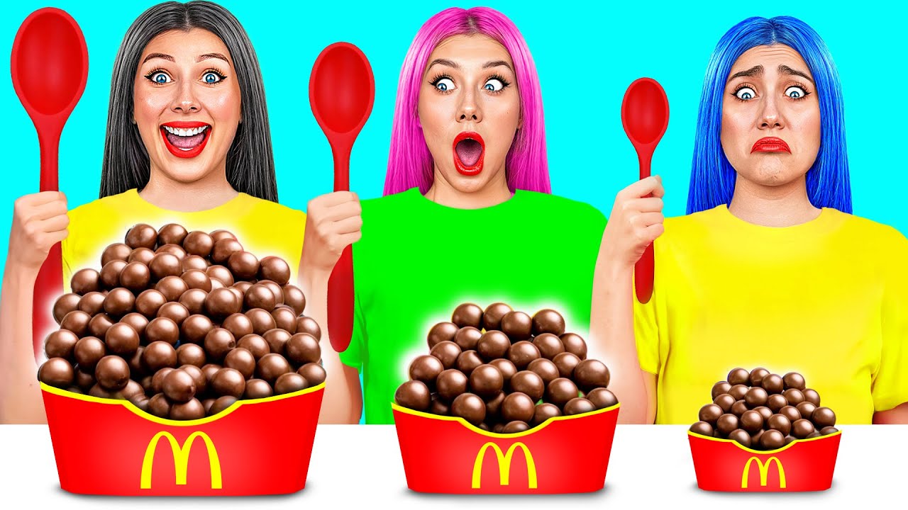 Большая, Средняя или Маленькая Тарелка Челлендж | Простые Кулинарные Рецепты от Mega DO Challenge