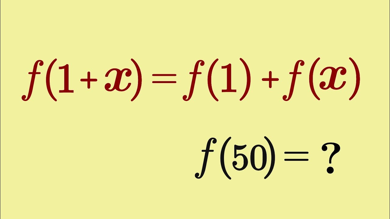Лишь 2% талантливых студентов смогли решить это функциональное уравнение.