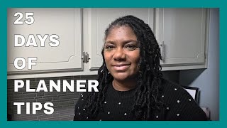 HOW TO GET THE MOST OUT OF YOUR PLANNER - 25 DAYS OF PLANNER TIPS DAY ONE