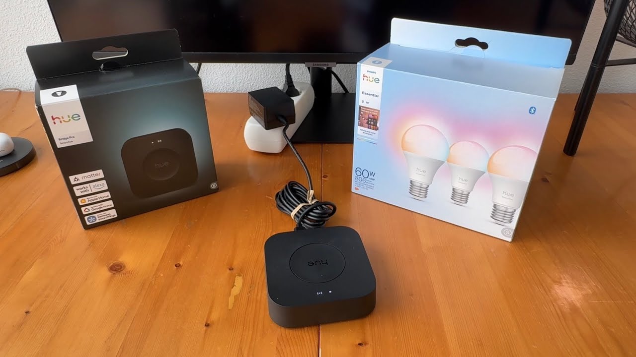 Philips Hue Bridge Pro & Essential lights: Unboxing, Set-up ...