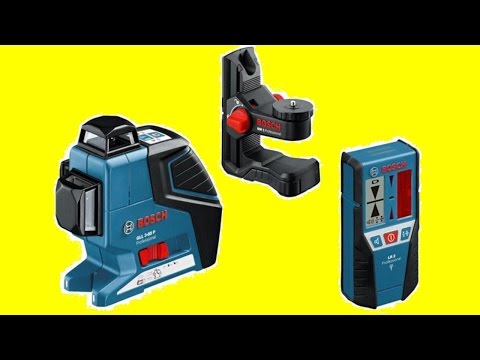 Нивелир лазерный Bosch GLL 3-80 P Распаковка, мини обзор. unboxing