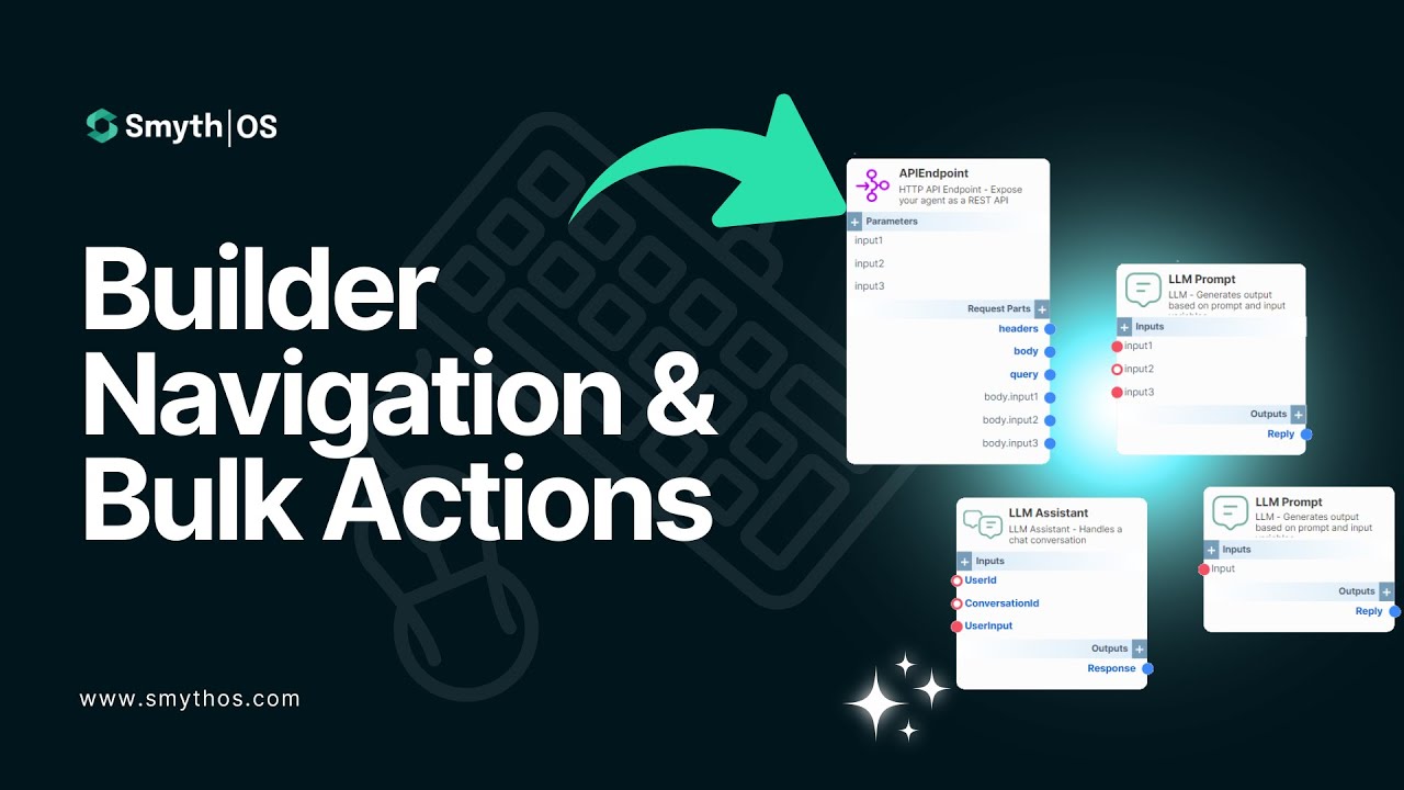 SmythOS Builder Navigation Bulk Actions YouTube smythos-builder-navigation-bulk-actions-youtube