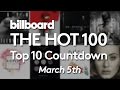 Official Billboard Hot 100 Top 10 March 5 2016 Countdown