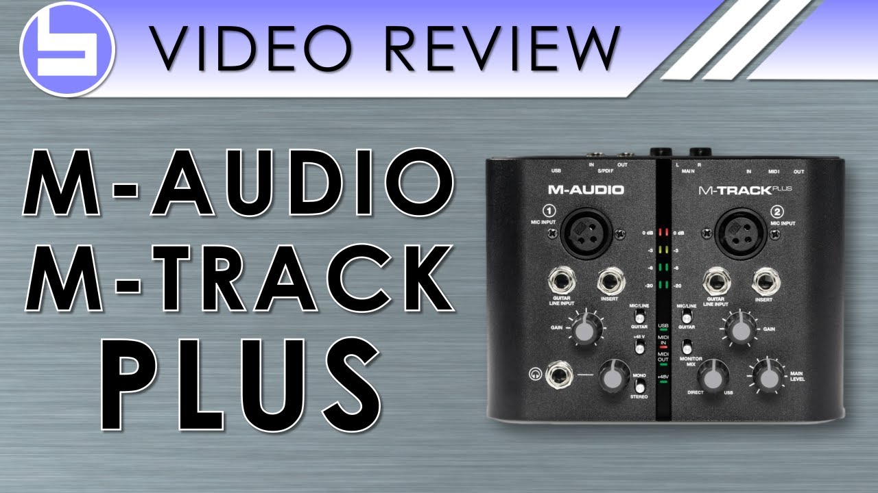 M Audio M Track Plus Audio Interface Video Review Youtube