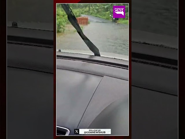 The parts of Dabhal village in Dharbandora Taluka were inundated due to heavy rains on Friday