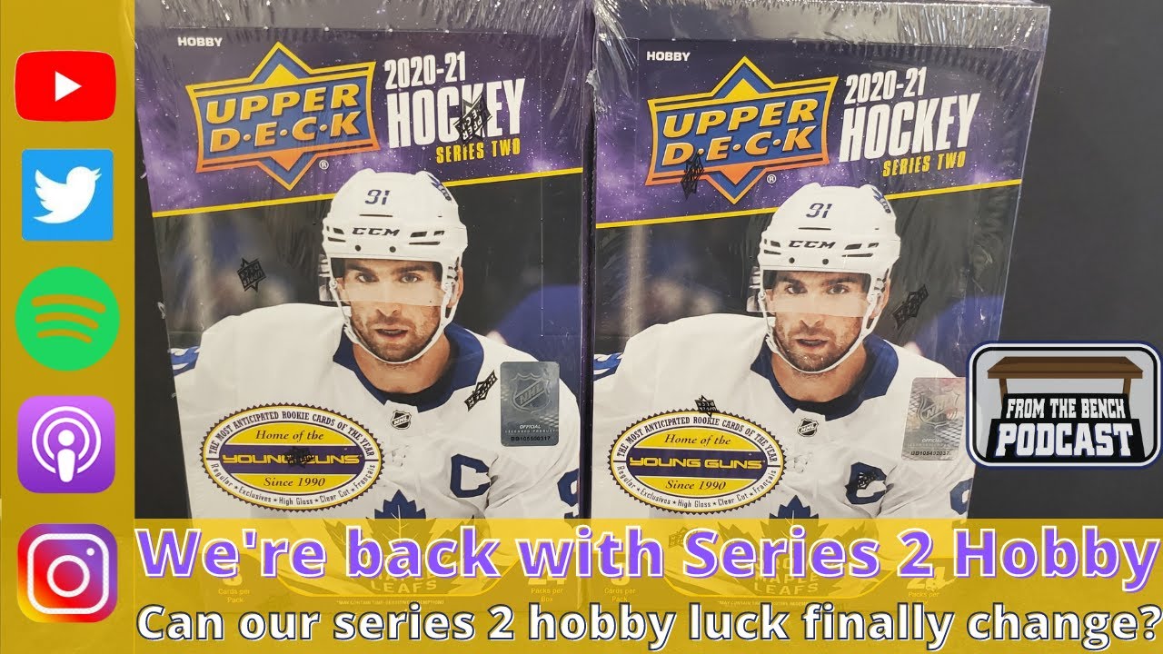 2020-21 Upper Deck Series Two Hockey Hobby Box - EXCITING NEWS IN THIS EPISODE!! Also Big Young Guns