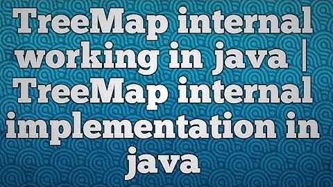 TreeMap internal working in java | TreeMap internal implementation in java