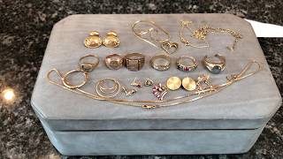 Part 1 Huge Estate Sale Jewelry Haul - Sterling Silver & Gold SPENT $2,385 !