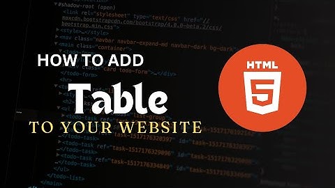 Learn how to create a table in HTML CSS 2024 | Beginner friendly