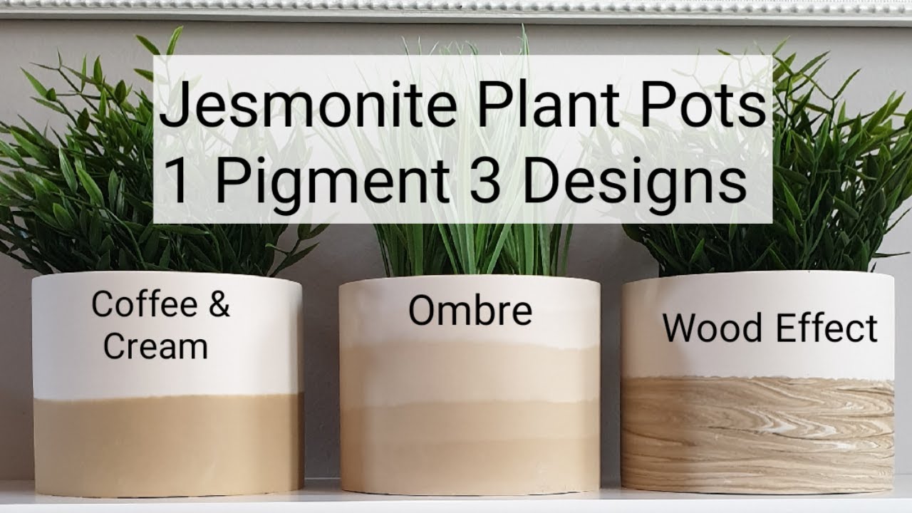 Jesmonite Plant Pots: Ombre effect and more