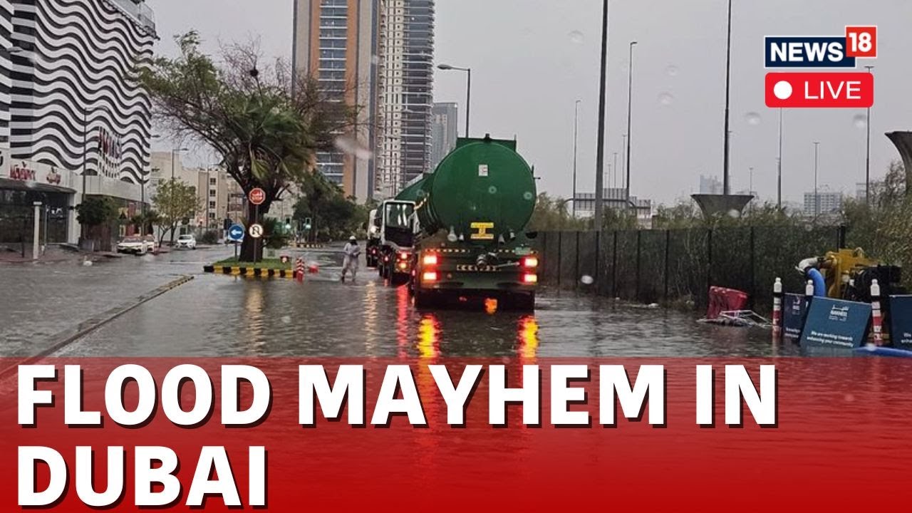 Dubai Flood LIVE | Flooding, Heavy Rain Briefly Halt Operations At Dubai  International Airport |N18L