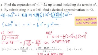 Y13 Binomial Theorem 2 - Approximations