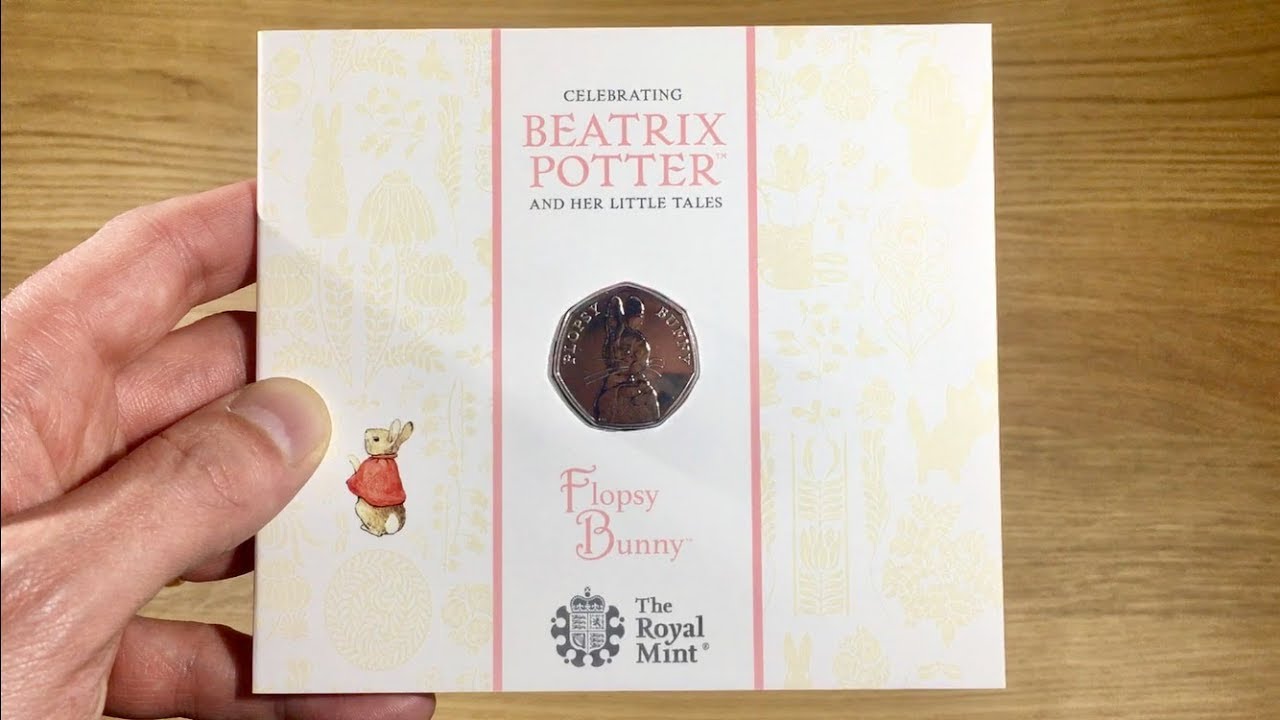 FLOPSY BUNNY 2018 50p COIN || UNPACKAGING / UNBOXING (BEATRIX POTTER - ROYAL MINT) VIDEO