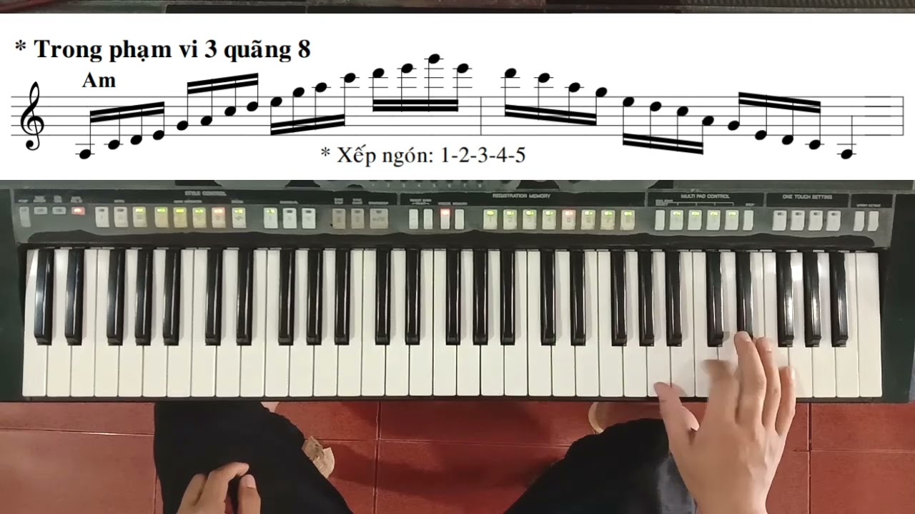 Cách RẢI NGŨ CUNG bằng 1 TAY | Ngũ cung | Ku Tèo Piano.