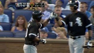 CWS@KC: De Aza crushes a long homer to right