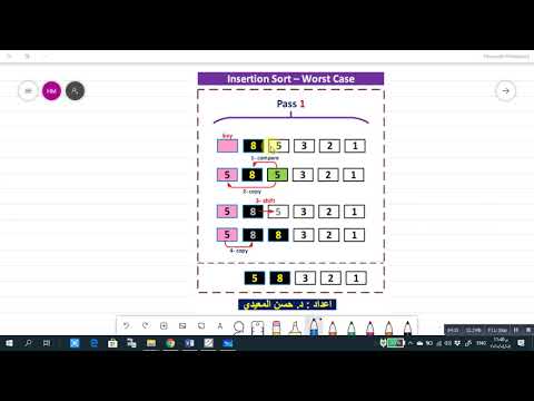Algorithms Lecture 09-Part 3-Analysis of Insertion Sort Algorithm-Worst Case